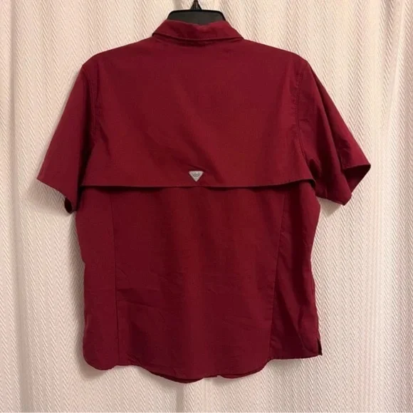 Columbia PFG Omni-Shade men’s Garnet Short Sleeve performance FSU Shirt large - Picture 5 of 9